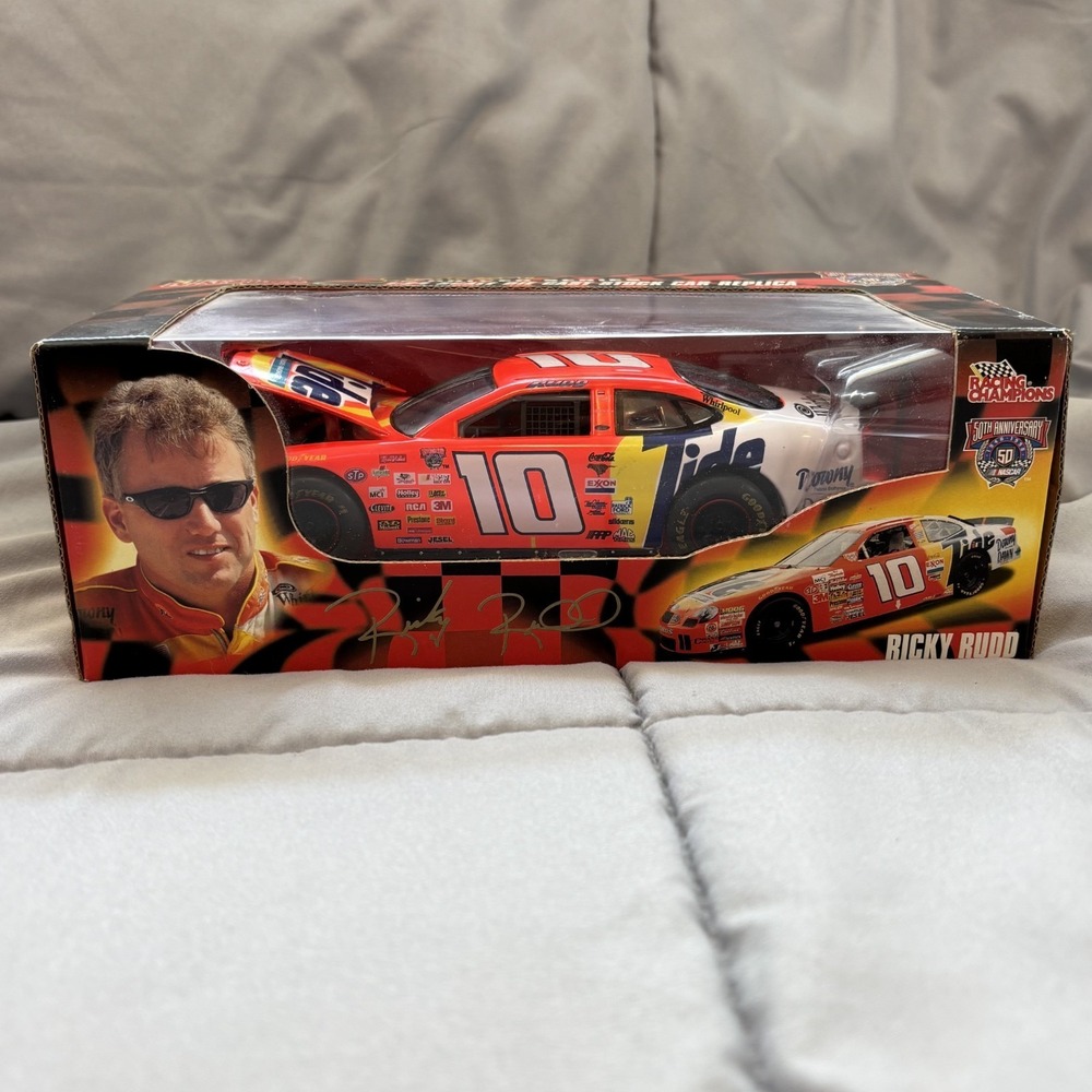 1998 Ricky Rudd #10 Tide Chrome 1/24 Diecast Racing Champions Signature NASCAR